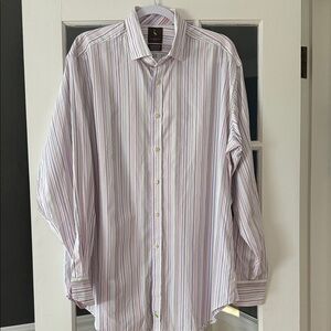 Men's multicolored Striped Button-Down Shirt